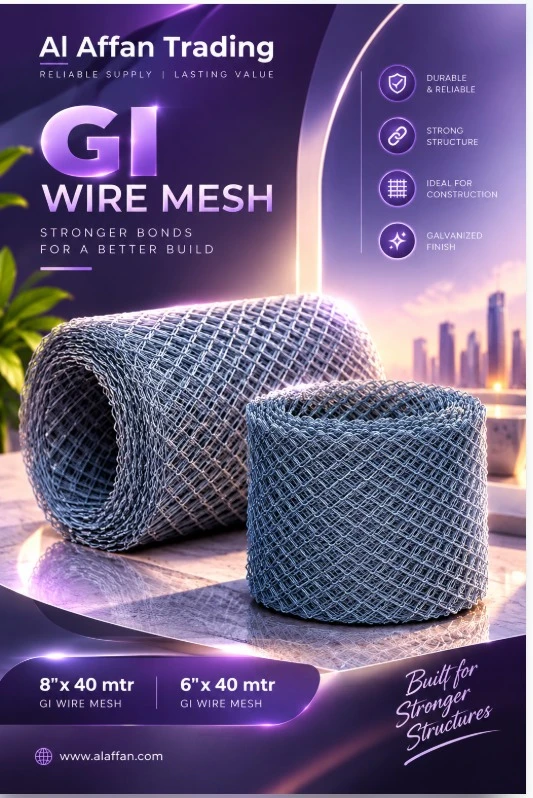 GI WIRE MESH 6"X40MTR